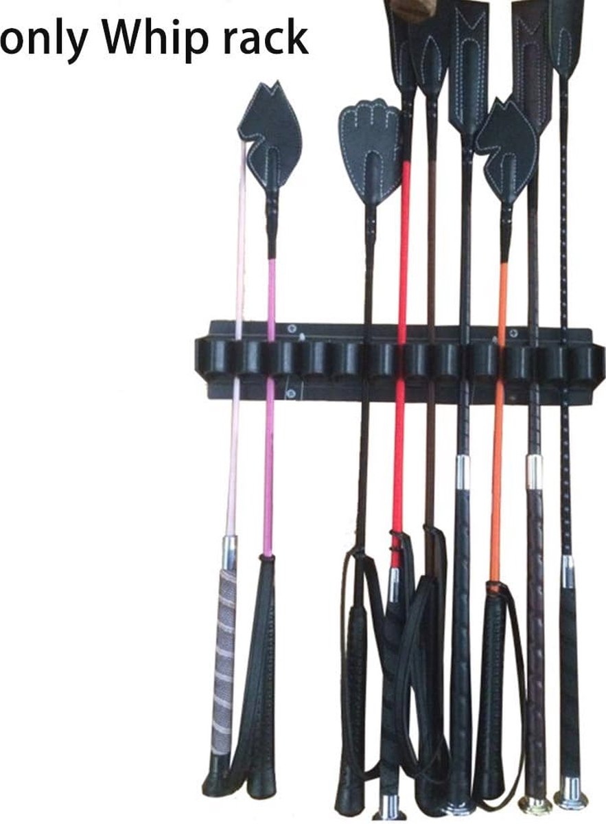 Goedkoopste Wandgemonteerde Zweephouder voor Paarden - Opslag voor Maximale 12 Zweepen of Gewassen - Duurzaam en Eenvoudig te Installeren