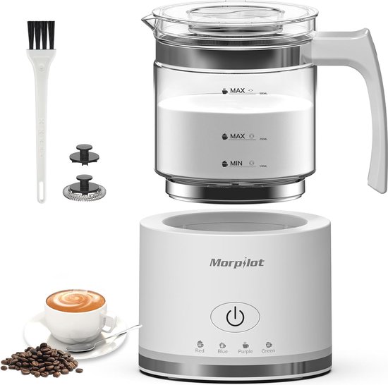 morpilot Milk Frother Elektrische melkopschuimer, van roestvrij
