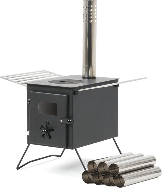 Troston – raketkachel – rocketstove – draagbaar – voor camping en op
