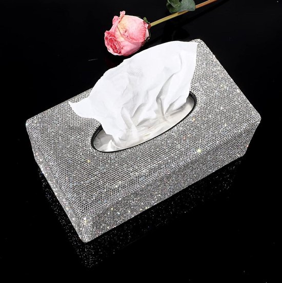 Bling Bling Auto Zonneklep Tissue Box, PU Lederen Tissue Case, Houder Handgemaakte Sprankelende Crystal Auto Servethouder voor Vrouwen Bling Bling Auto Zonneklep Tissue Box, PU Lederen Tissue Case, Houder Handgemaakte Sprankelende Crystal Auto Servethouder voor Vrouwen