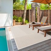 Bol.com the carpet Lagos robuust buitentapijt modern weerbestendig & UV-bestendig voor balkon terras en serre maar ook geschikt ... aanbieding