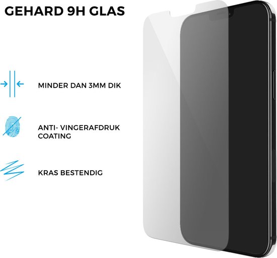 Mobiparts Coque en silicone pour Apple iPhone 12 Pro avec 1 film protecteur d'écran en Glas trempé - Blauw