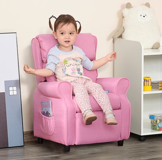 HOMCOM Fauteuil pour enfant canapé pour enfant canapé-lit réglable avec repose-pieds 310-052