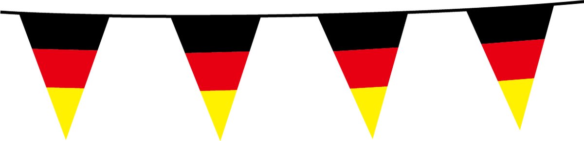 6x Vlaggenlijn Duitsland 10 Meter - Voetbal EK WK Landen Feest Versiering Decoratie