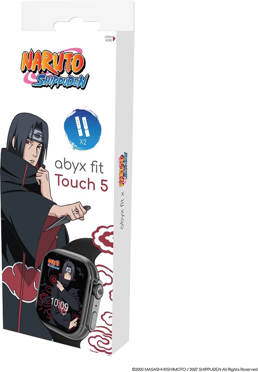 Abyx Fit - Touch 5 - Montre Connectée Naruto Shippuden - Kakashi Hatake Gris Spatial