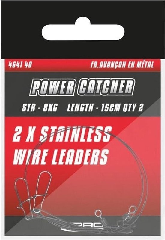 Powercatcher Powercatcher Wire Leader (2 pcs) - Maat : 12kg - 40cm — afbeelding 2