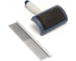 Mikki Doodle Grooming Kit - Hondenvachtborstel - Blauw Grijs
