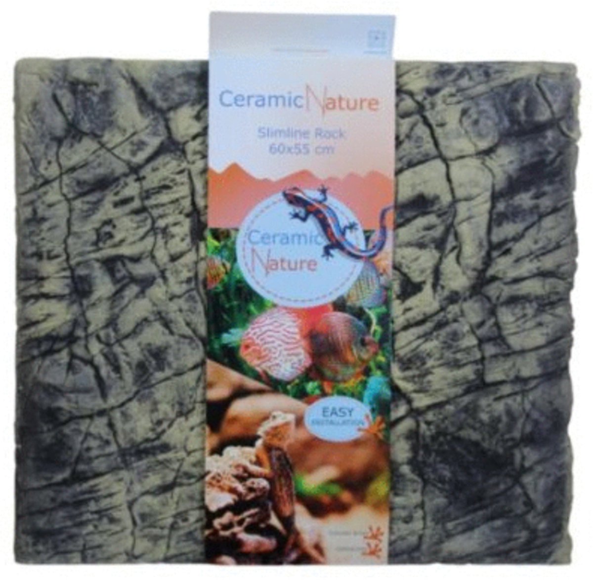 Ceramicnature Cn Slimline Rock Colorado Brown Bruin - Aquarium - Achterwand - 60x55 cm
