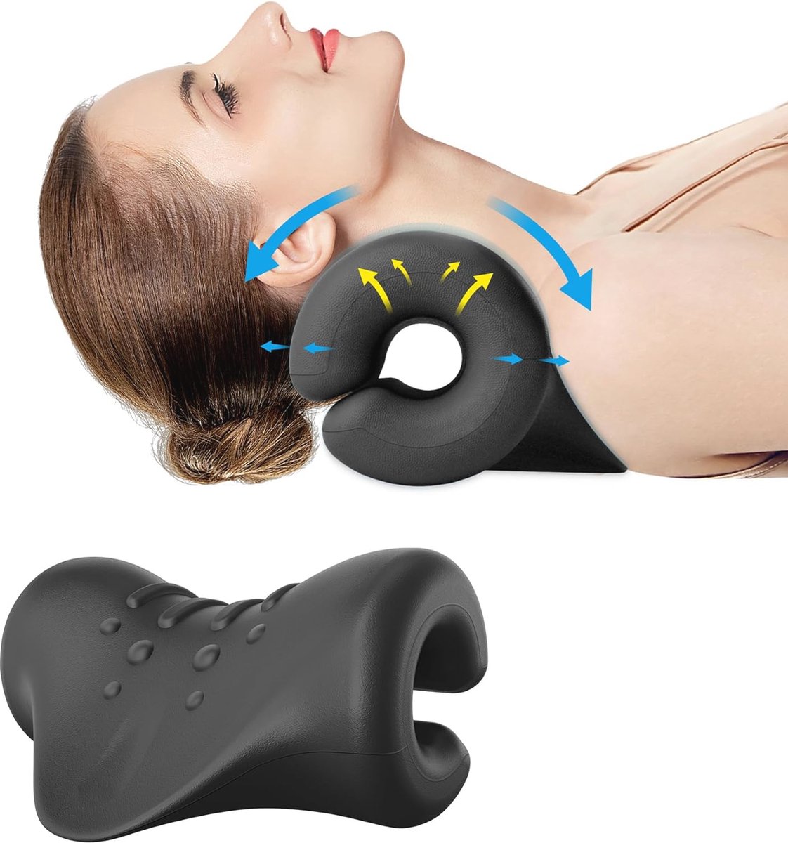 Goedkoopste Nekstretcher voor verlichting van nek- en schouderpijn, kaakpijn en hoofdpijn