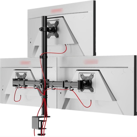 DD Monitor Arm 3 Schermen - Triple Monitor Arm - Monitor Arm 3 ...