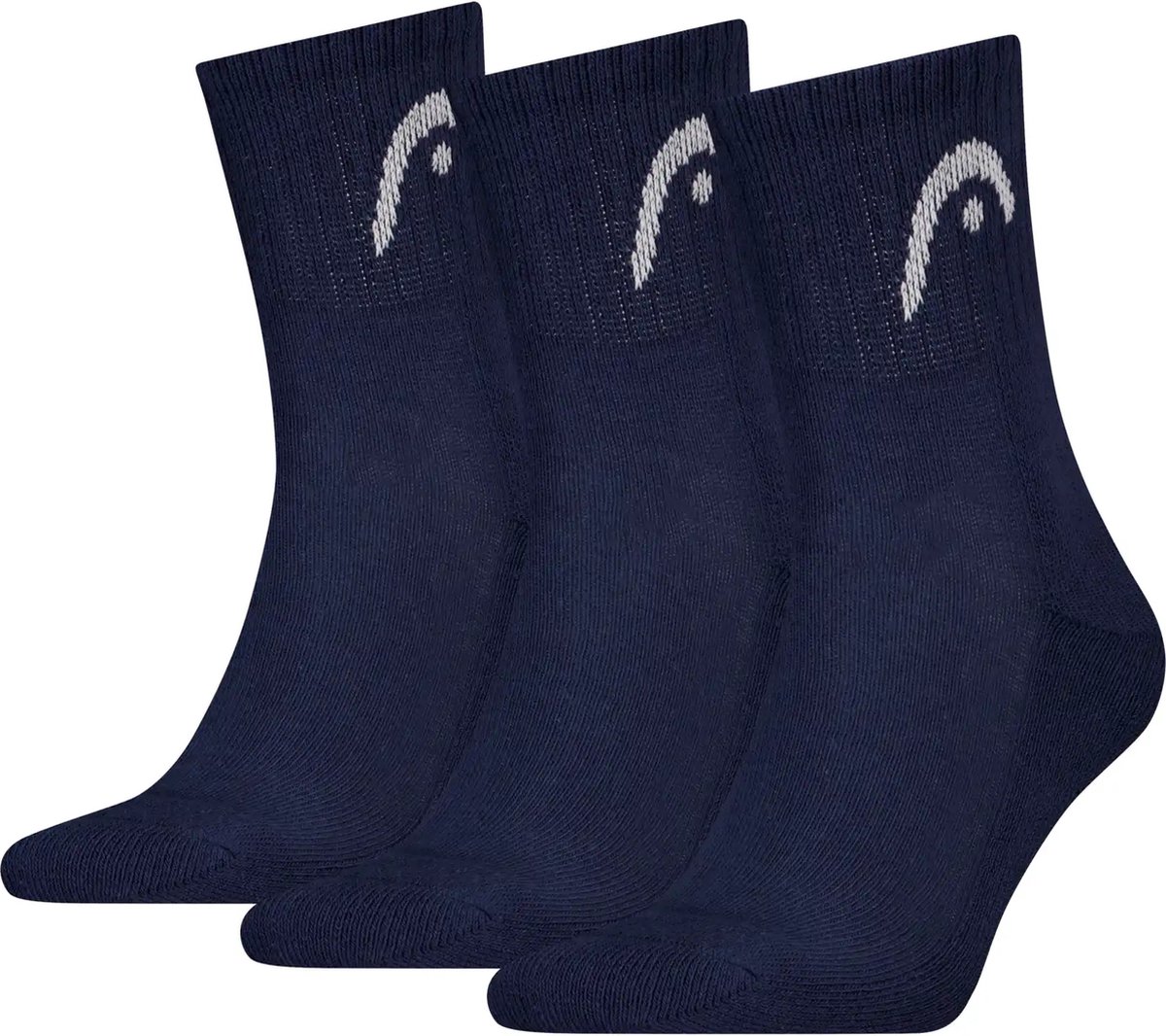 HEAD Unisex Alle sporten Korte Sokken Training 3 Pack Blauw
