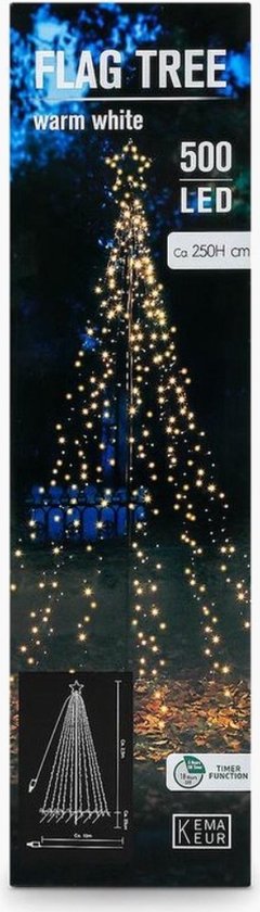 Kerstboom | lichtgevend | Kerstdecoratie | 250 LED | Warm Wit | 100 cm