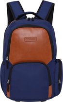 Bol.com Aviator Lite Backpack - School Office Travel - Blue Tan - 26L aanbieding