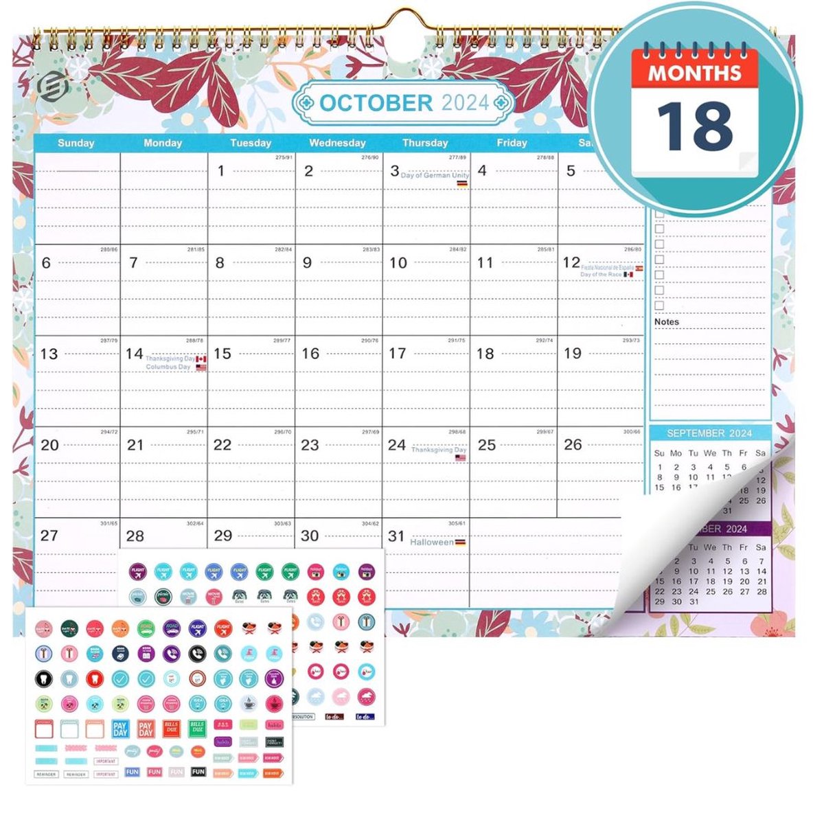 Equivera Famillieplanner 2025 - Familyplanner 2025 - Gezinsplanner - Kalender - Weekplanner - Weekoverzicht - tot 18 Maanden