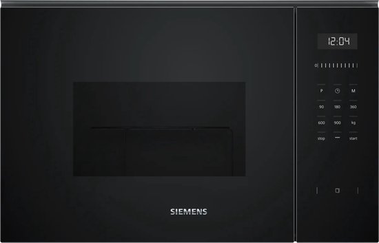 Siemens BE555LMB1 - iQ500 - Inbouwmagnetron - 59x38 cm - 25 l - Zwart - Eenvoudig te reinigen met hydrolyse
