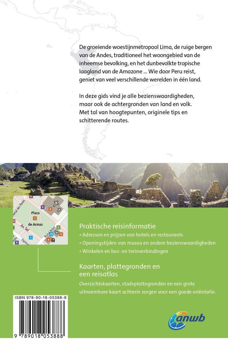 ANWB Wereldreisgids - Peru - back cover