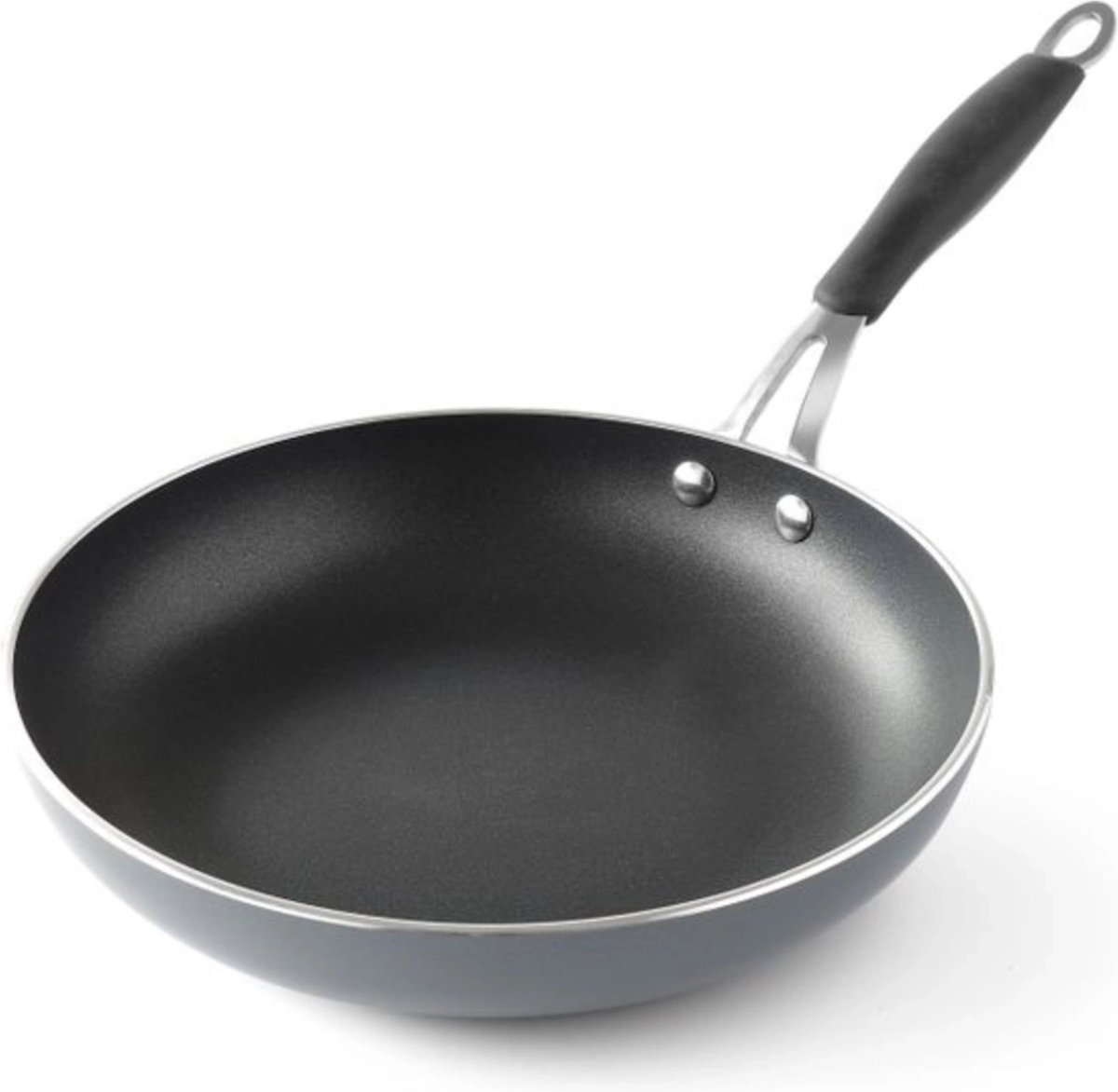 HENDI Koekenpan – Superieure hittegeleiding – Teflon anti-aanbaklaag – Ø 26 cm – Siliconen greep