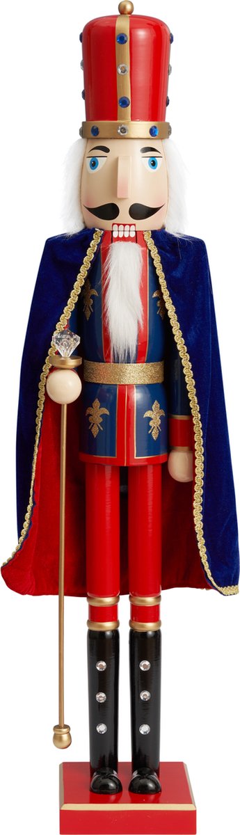 Casse-noisette Roi Rouge Erzgebirge - Hauteur 12 Cm, Modèle SV 11401/1 Neuf