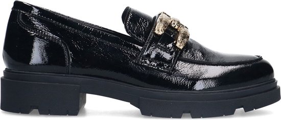 Manfield Dames Zwarte lakleren loafers Maat 36 bol