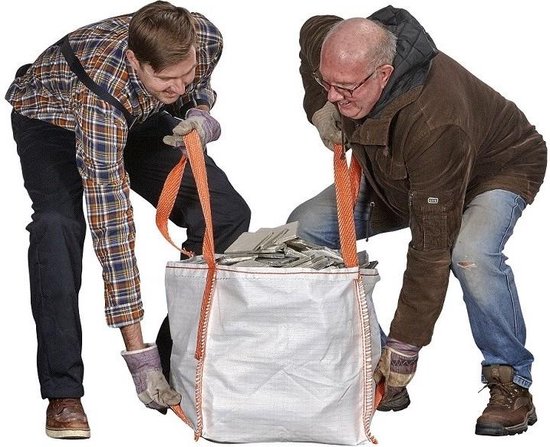 10x - Mini Tuinafvalzak 45x45x45cm - 90L - Bouwpuin, hout en meer van 10x — afbeelding 2