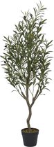 Olijfboom Artificiel 120 cm - Plante Artificielle Réaliste en Pot - Arbre Méditerranéen Sans Entretien pour Intérieur et Extérieur - Vert
