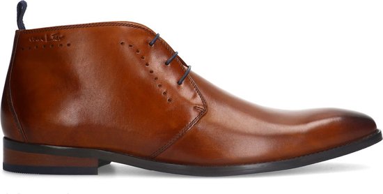 Van Lier Homme Chaussures à lacets en cuir Cognac Taille 45