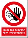 Verboden toegang voor onbevoegden II - Aluminium