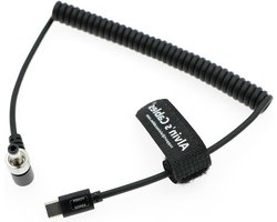 USB-C Type-C naar afsluitbare DC 12 V netsnoer opgerold voor Blackmagic Video Assist - Atomos Shogun - SmallHD - Feelworld Monitor USB-C Type-C naar afsluitbare DC 12 V netsnoer opgerold voor Blackmagic Video Assist - Atomos Shogun - SmallHD - Feelworld Monitor