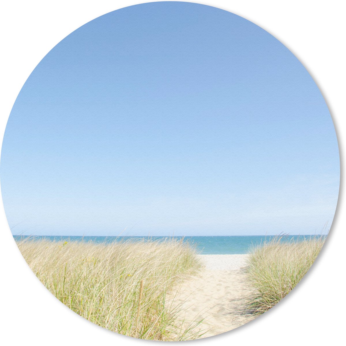 Muismat rond 20x20 cm - Mousepad Pad - Duin - Zee - Ronde muismatten