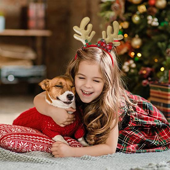 Diadème de Noël Renne Sapin de Noël Diadème Diadème de Noël Bandeau de Noël pour Enfants Pour Femmes et Adultes - Paquet de 6