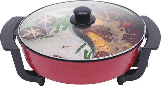 Taurus – Fondue Eléctrica FF2, 1000W, 2L, 8 Personas, Termostato Regulable 200ºC, Olla Antiadherente, Sin PFOA, Chocolate, Queso, Caldo y Aceite, 8 Tenedores, Asa Transporte, Lavavajillas, Negro