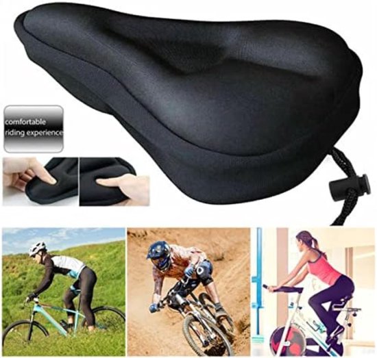Housse De Selle Vélo En Cuir Souple - Coussin Amortissant Universel