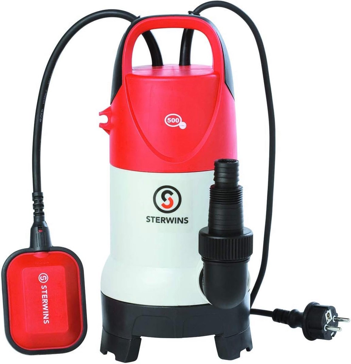 Heldere en Vuilwaterpomp - 500 W - 11000 l/h - Zelfaanzuigende Waterpomp voor Tuin en Bouw