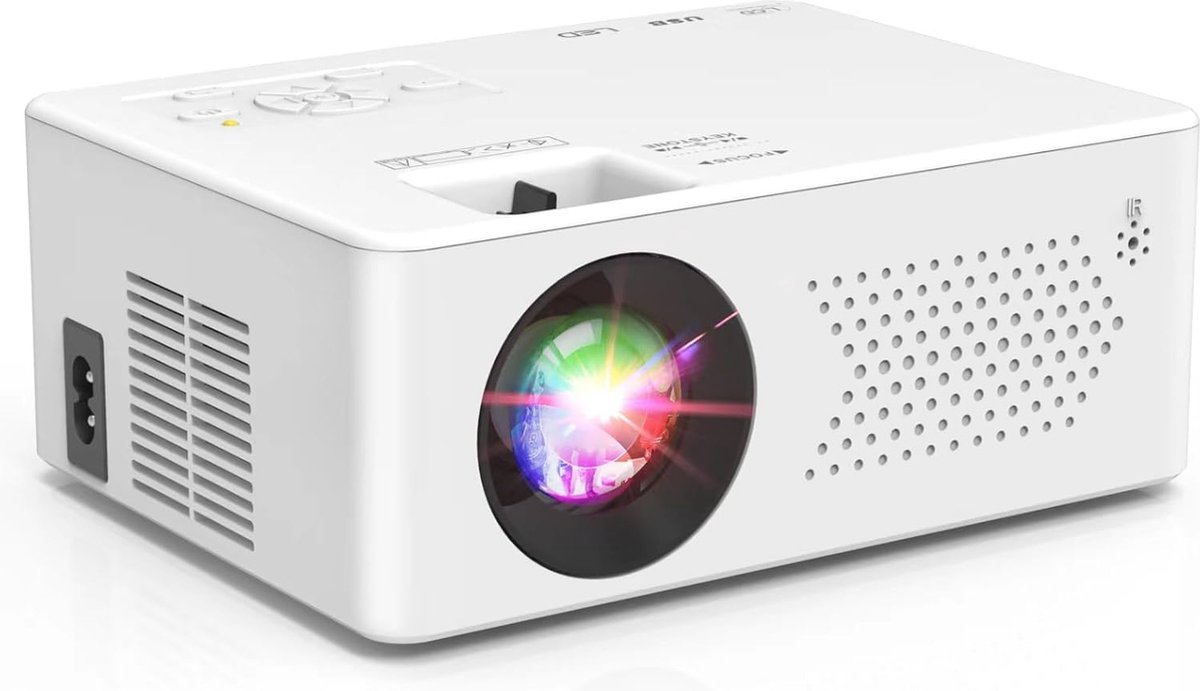 Mini Beamer met 5G Wifi en Bluetooth 5.1 - FHD 1080P Projector voor Thuisbioscoop