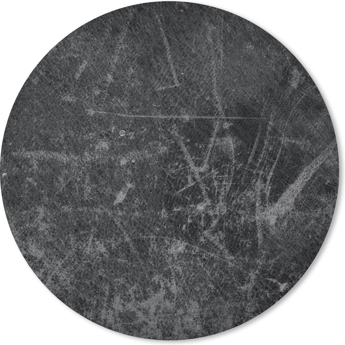 Muismat rond 30x30 cm - Mousepad Leer - Lederlook - Industrieel - Ronde muismatten