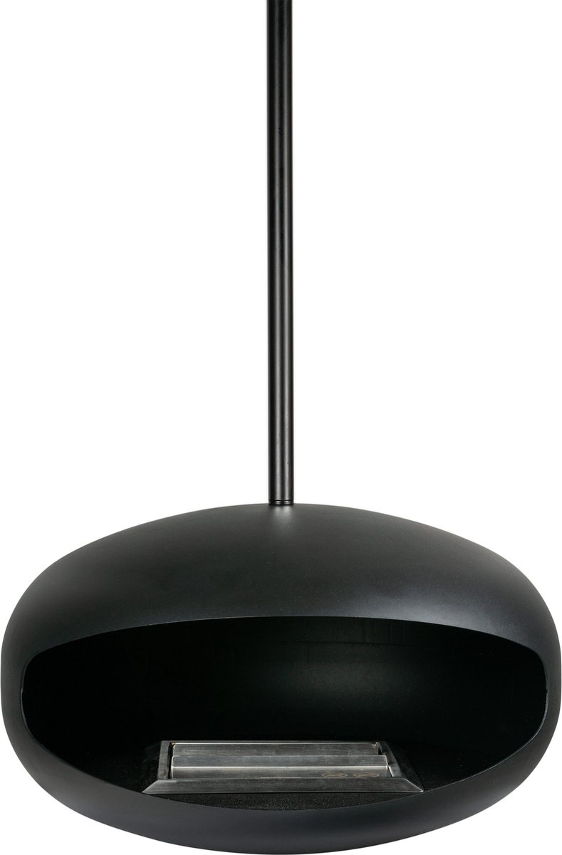 Bio Ethanol Haard Hangend - 55cm Diameter - Biohaard - Zwart Gepoedecoat - Stijlvol Design - Eco-vriendelijk