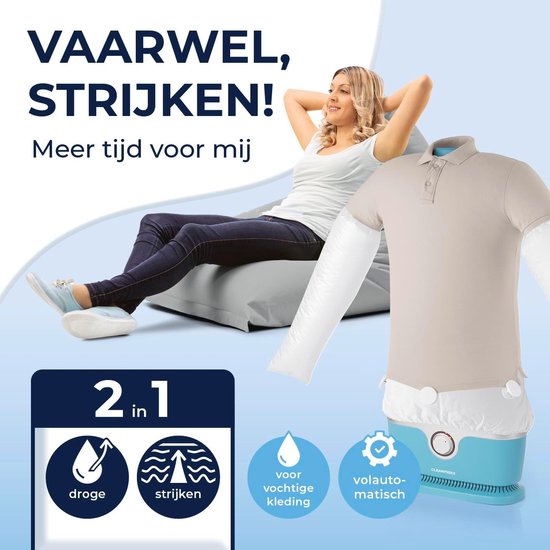 Strijkpop Hannes (1700 Watt) voor overhemden en broeken van Strijkpop Hannes (1700 Watt) voor overhemden en broeken van