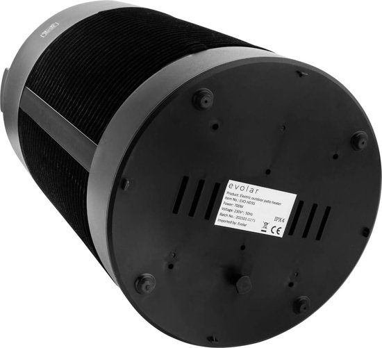 Heater Staande verwarming infrarood HD35 - 360 graden oscillatie - elektrisch - terras balkon - omvalbeveiliging