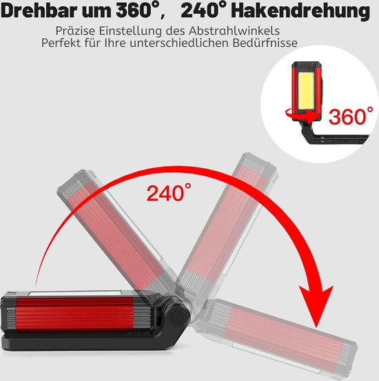 Fluxon LED Werklamp oplaadbaar magnetisch 7W UltraSlim Fluxon LED Werklamp oplaadbaar magnetisch 7W UltraSlim