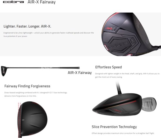 Cobra Air-X 2 Ladies Fairway Wood 2024 - 3 - 19° Loft - Rechtshandig - Ladies | van Cobra — afbeelding 5