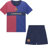 FC Barcelona Thuis Tenue 2024/2025 - Maat 140 - Voetbaltenue Kinderen - Jongens & Meisjes - Shirt en Broekje - 100% Polyester
