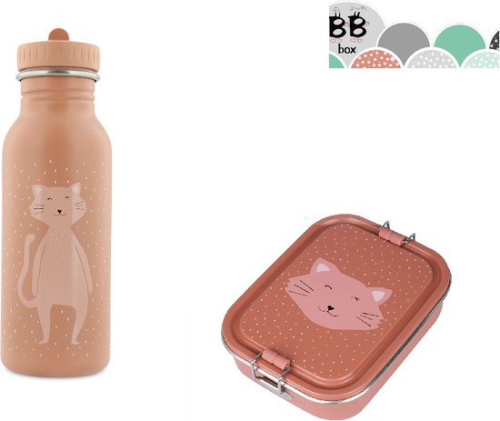 Foto: Trixie set mrs cat lunchbox small drinkfles 500 ml