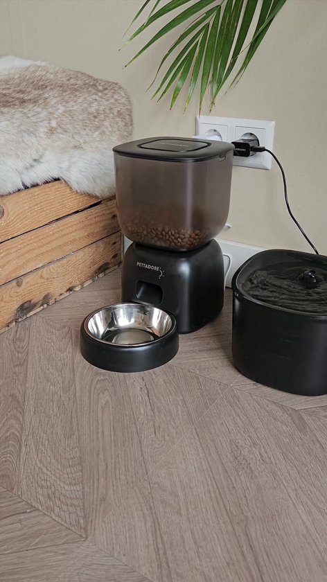 Pettadore Nutri Lite - Automatische Voerbak Kat/Hond - Draadloze Voerautomaat - Vershoudend - 3L