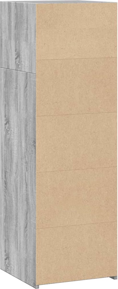 Hoge kast 40x41x124 cm bewerkt hout sonoma