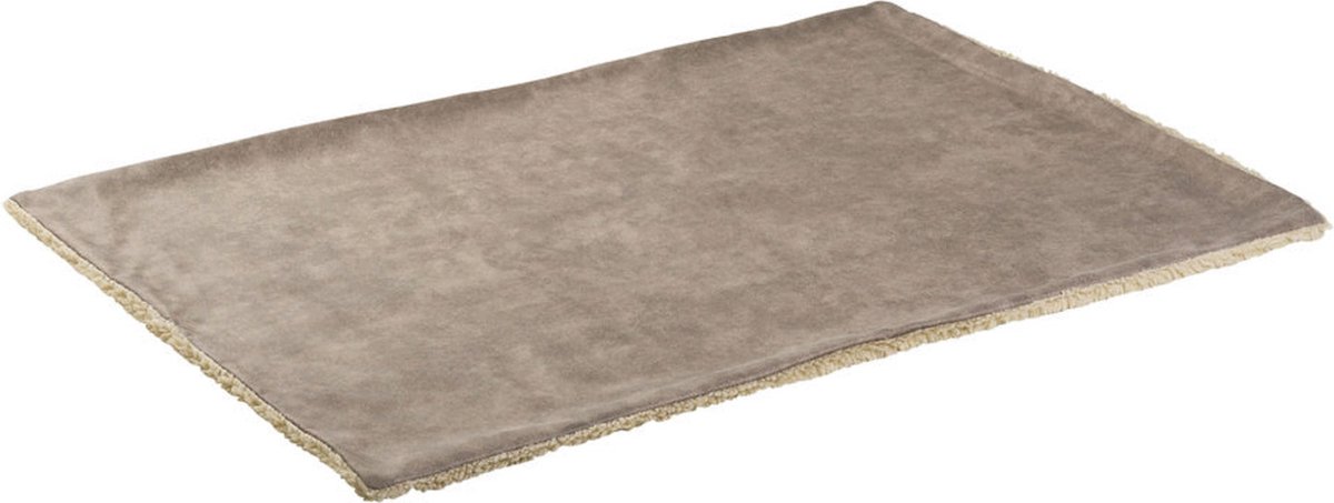 Maxxnobel Losse Hoes Orthopedische Sofa Lederlook/Teddy Taupe - Hondenbank - Medium