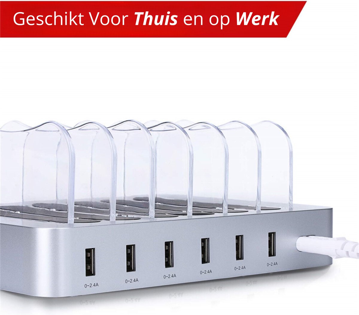 De Beste Gadgets 7-Poorts USB 3.0 Hub met externe voeding en LED indicatie- Opladen en