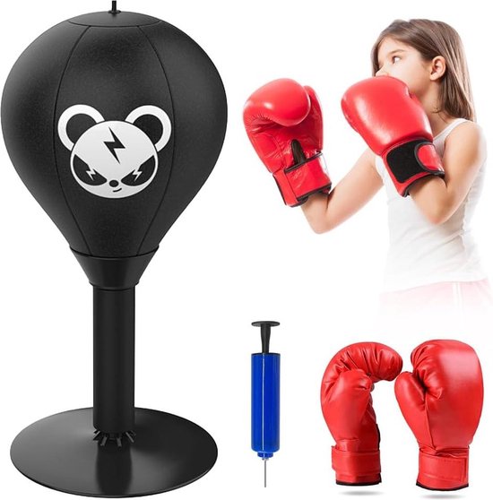 Balle De Appe De Bureau Avec Ventouse, Libération Souligné, Sac De Boxe, Tress Buster