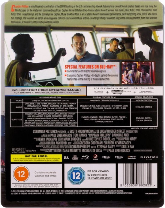 Capitaine Phillips [Blu-Ray 4K]+[Blu-Ray]