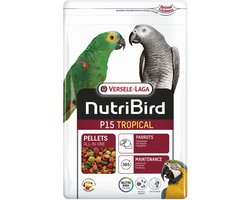 Nutribird P15 Tropical - Onderhoudsvoeder Papegaaien - 3 KG, Volledig Voeder met Granen en Vruchten