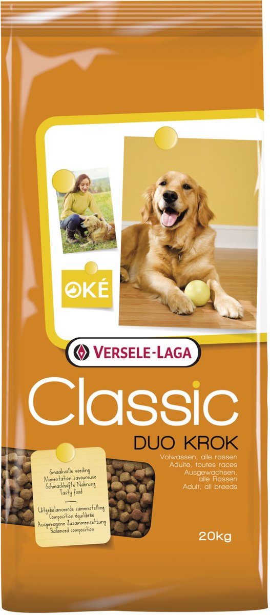 Versele-Laga Classic Duo Krok hondenvoer 20 kg